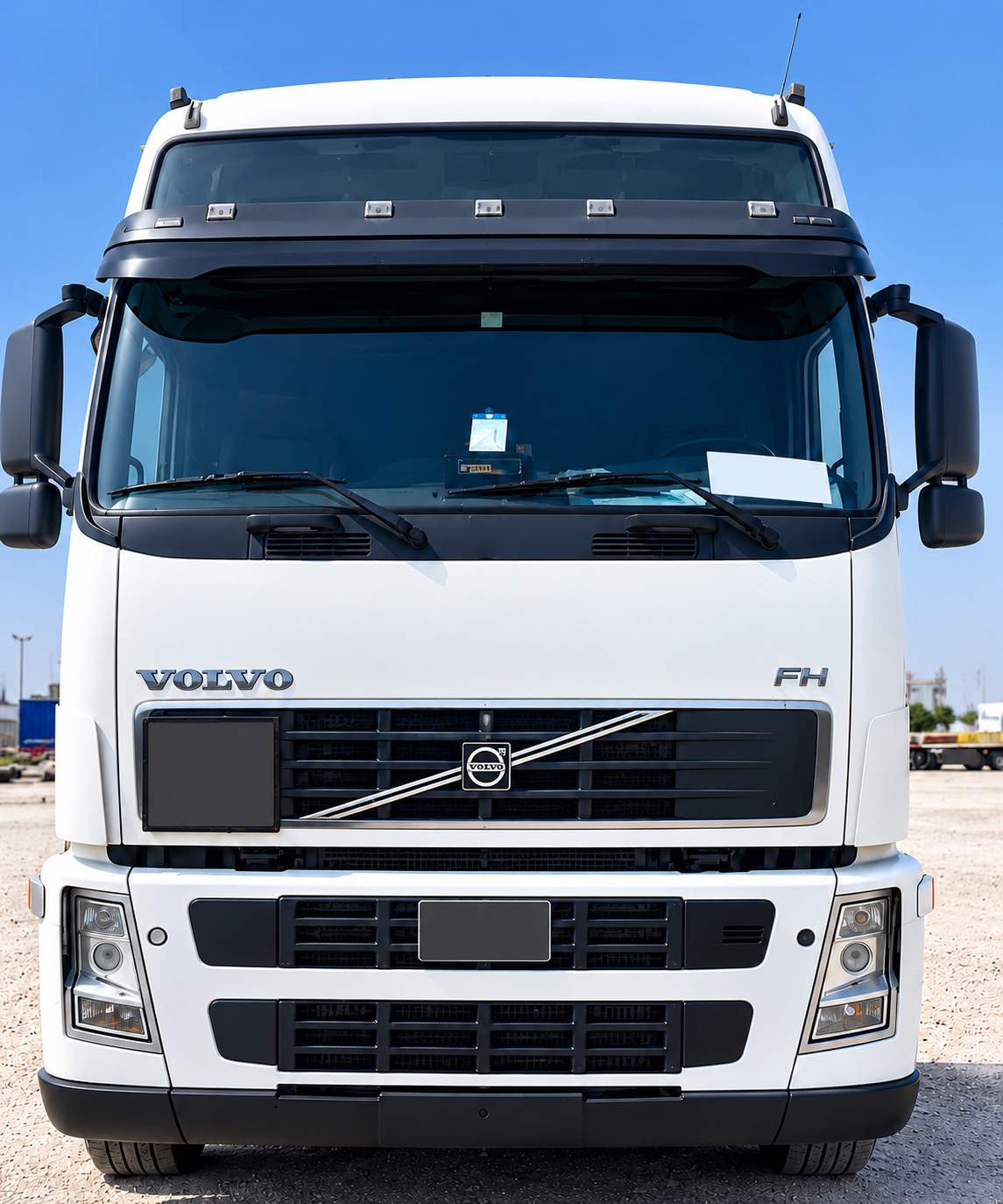 Volvo truck on the road